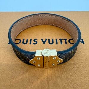 Louis Vuitton Nano Monogram Bracelet with Box & Dust Bag
